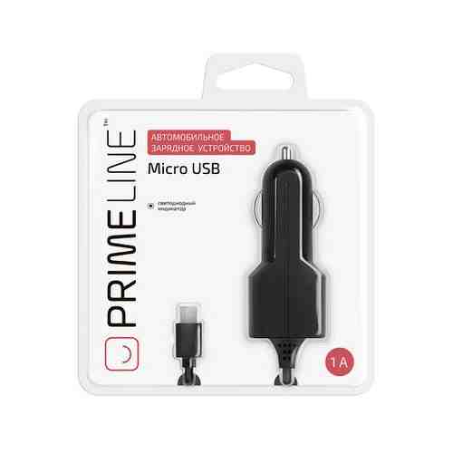Автомобильное зарядное устройство Prime Line C50A micro-USB Black