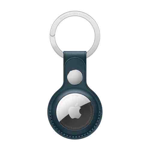Чехол-брелок Apple AirTag Leather Key Ring «Балтийский синий»