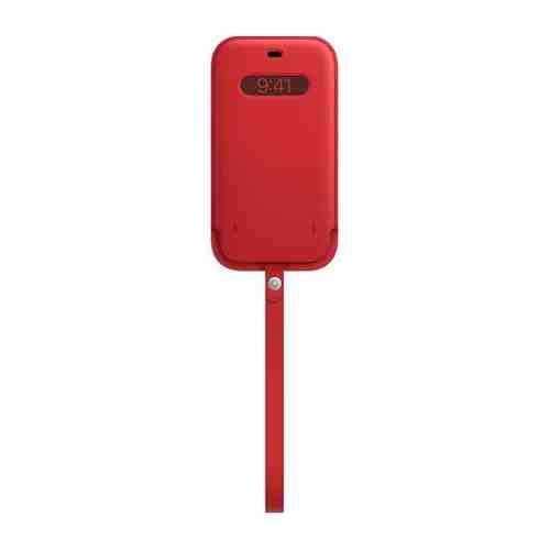 Чехол-футляр Apple Leather Sleeve with MagSafe для iPhone 12 Pro Max (PRODUCT)RED