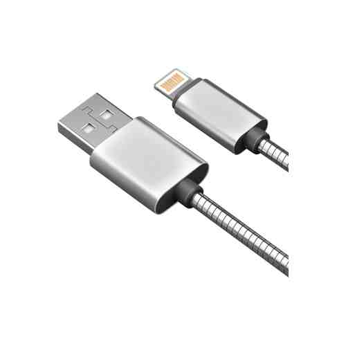Кабель Akai Metall USB to Apple Lighting 1m Silver