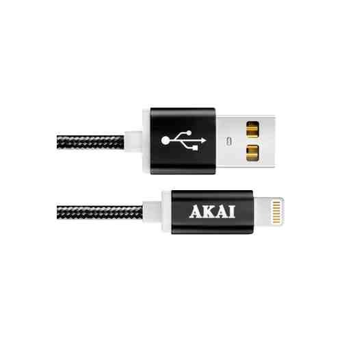 Кабель Akai USB to Apple Lighting Black