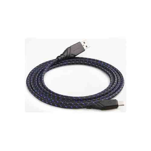 Кабель Energea Nylo Glitz USB to USB Type-C 1.5m Black/Blue