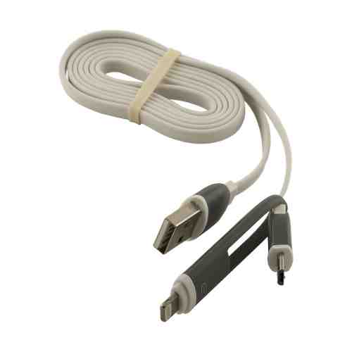 Кабель Just Case USB to Apple Lightning/microUSB 1m White