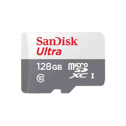 Карта памяти SanDisk Ultra microSDXC UHS-I128GB Class 10 SDSQUNR-128G-GN6TA с адаптером