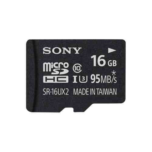 Карта памяти Sony microSD Class 10 16GB с адаптером