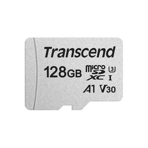 Карта памяти Transcend microSDXC UHS-I 128GB TS128GUSD300S-A с адаптером