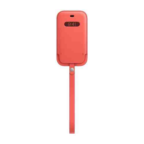 Чехол-футляр Apple Leather Sleeve with MagSafe для iPhone 12 mini «Розовый цитрус»