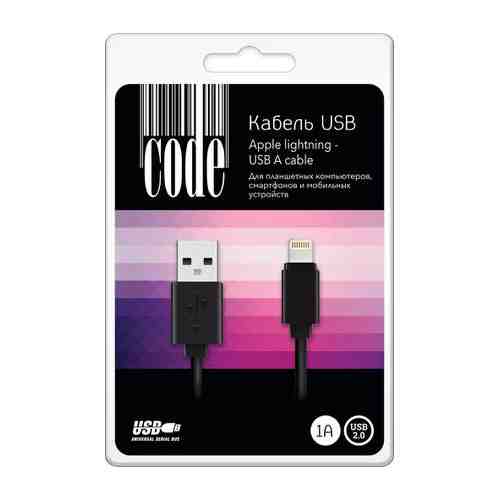 Кабель Code CBL101 USB to Apple Lightning Black