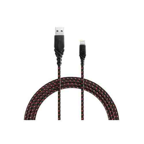 Кабель Energea Nylo Glitz USB to Apple Lightning 1.5m Black/Red