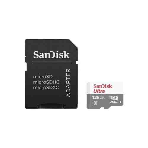 Карта памяти SanDisk Ultra Android microSDXC UHS-I Class 10 128GB с адаптером