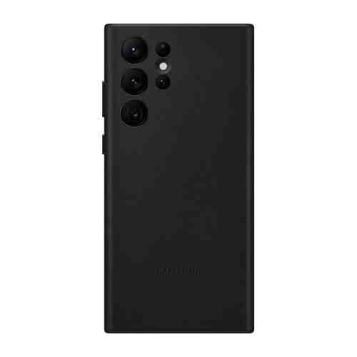 Клип-кейс Samsung Leather Cover S22 Ultra Black